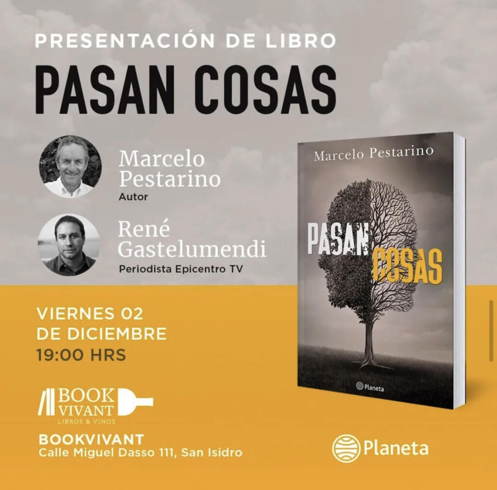 Marcelo Pestarino presenta «Pasan cosas»